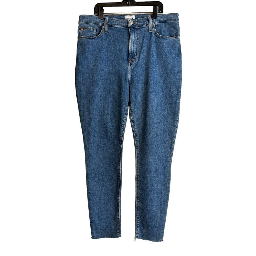 HUDSON BLAIR Super Skinny Jeans Super Skinny Light Blue Wash Raw Hem $189